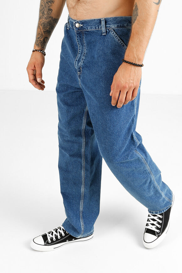 Relaxed Straight Fit Jeans L32 - Blue Stone Wash