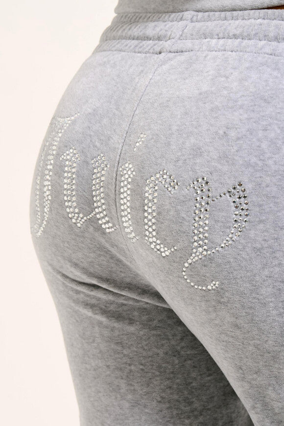 Tina Samt Hose - Silver Marl