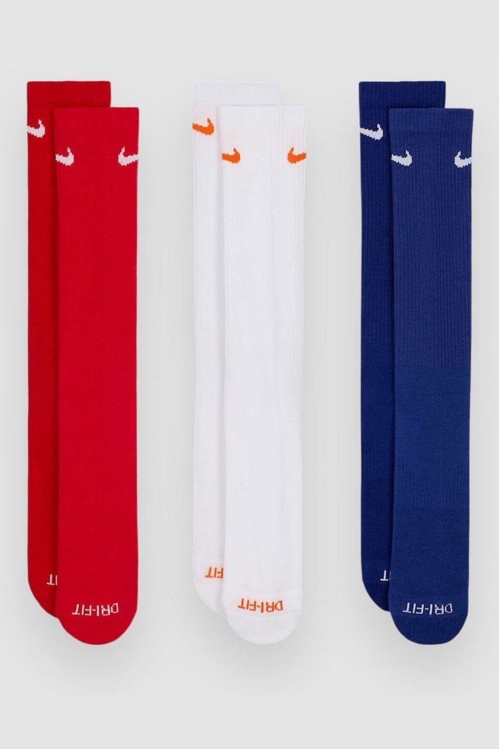 Dreierpack Socken - Blue + Red + White