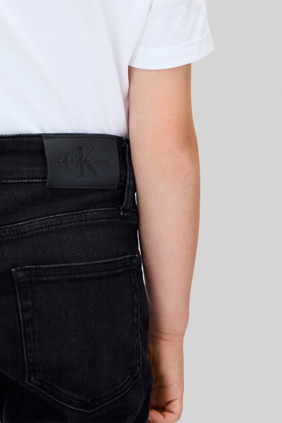Straight Fit Jeans - Black Denim