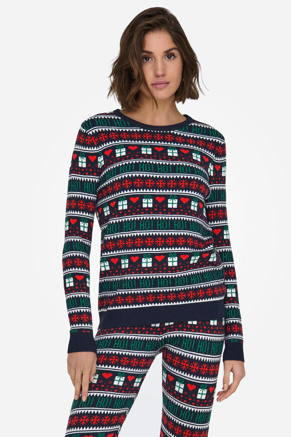 ONLXMAS Weihnachtsstrickpullover - Night Sky