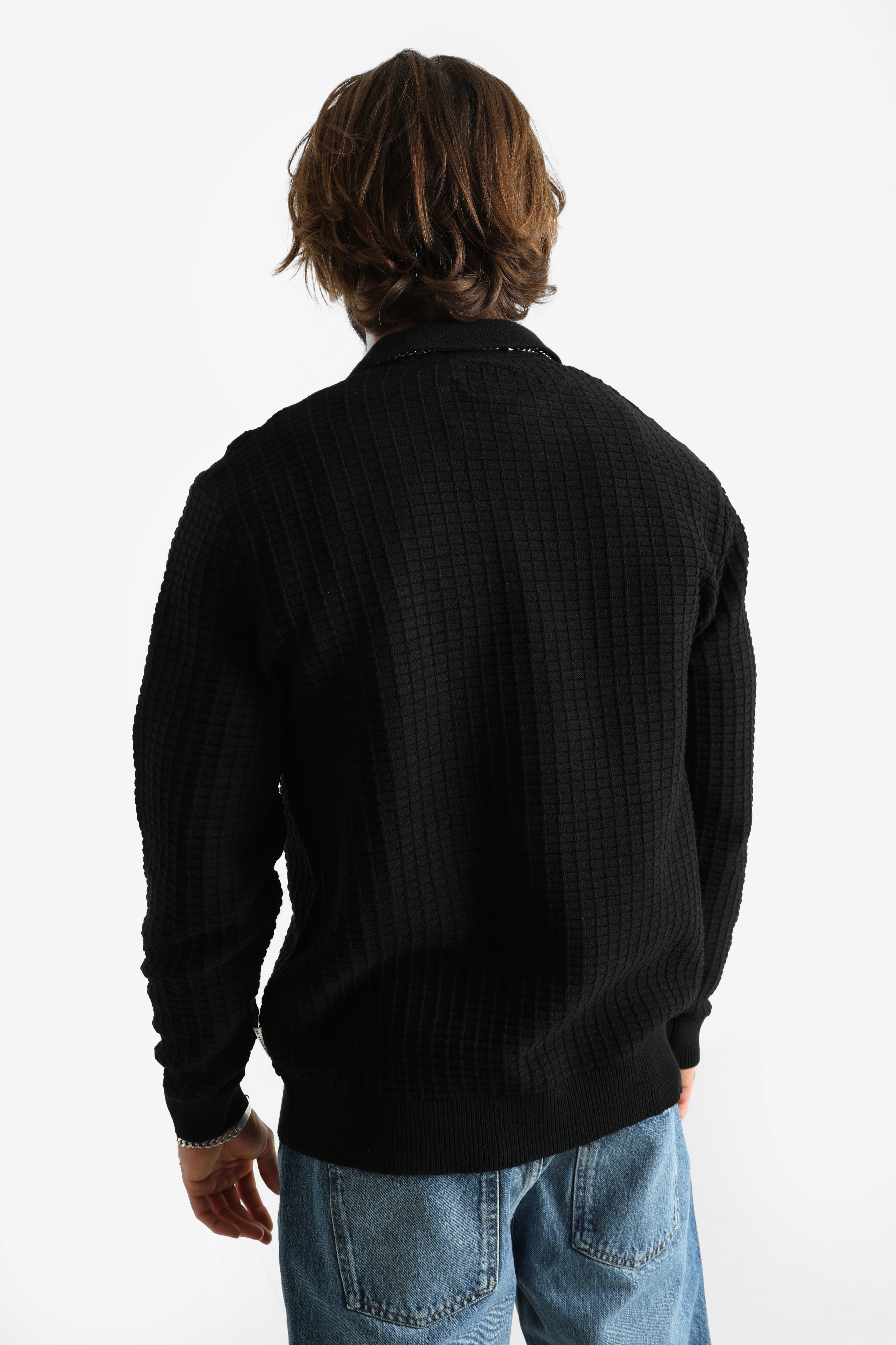 RRKELVIN Feinstrickpullover - Black