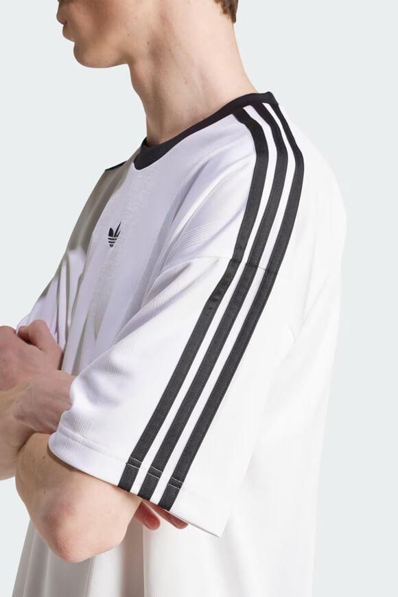 Jacquard Jersey T-Shirt - White + Black