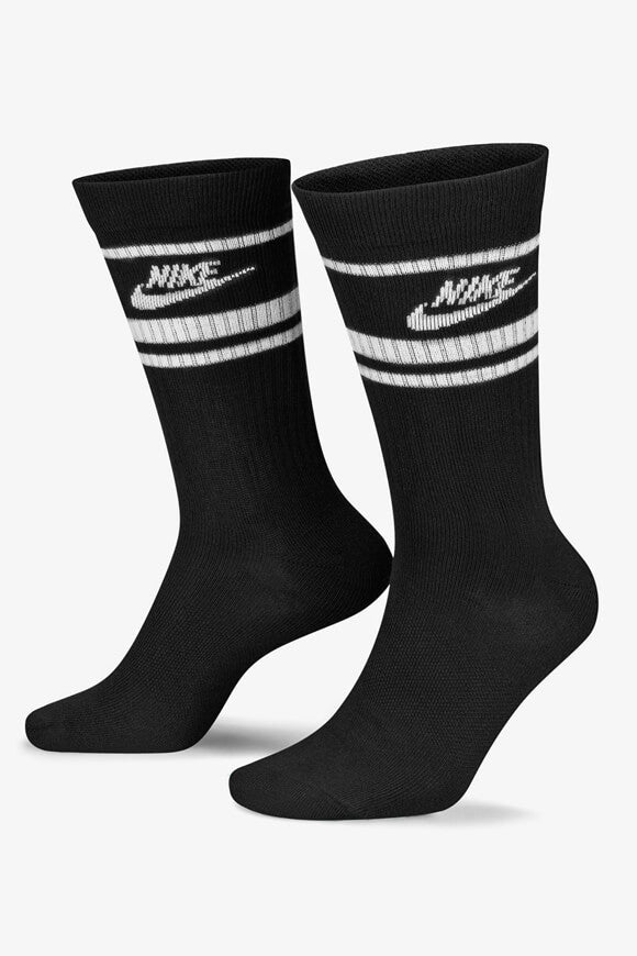Dreierpack Socken - Schwarz + Weiss