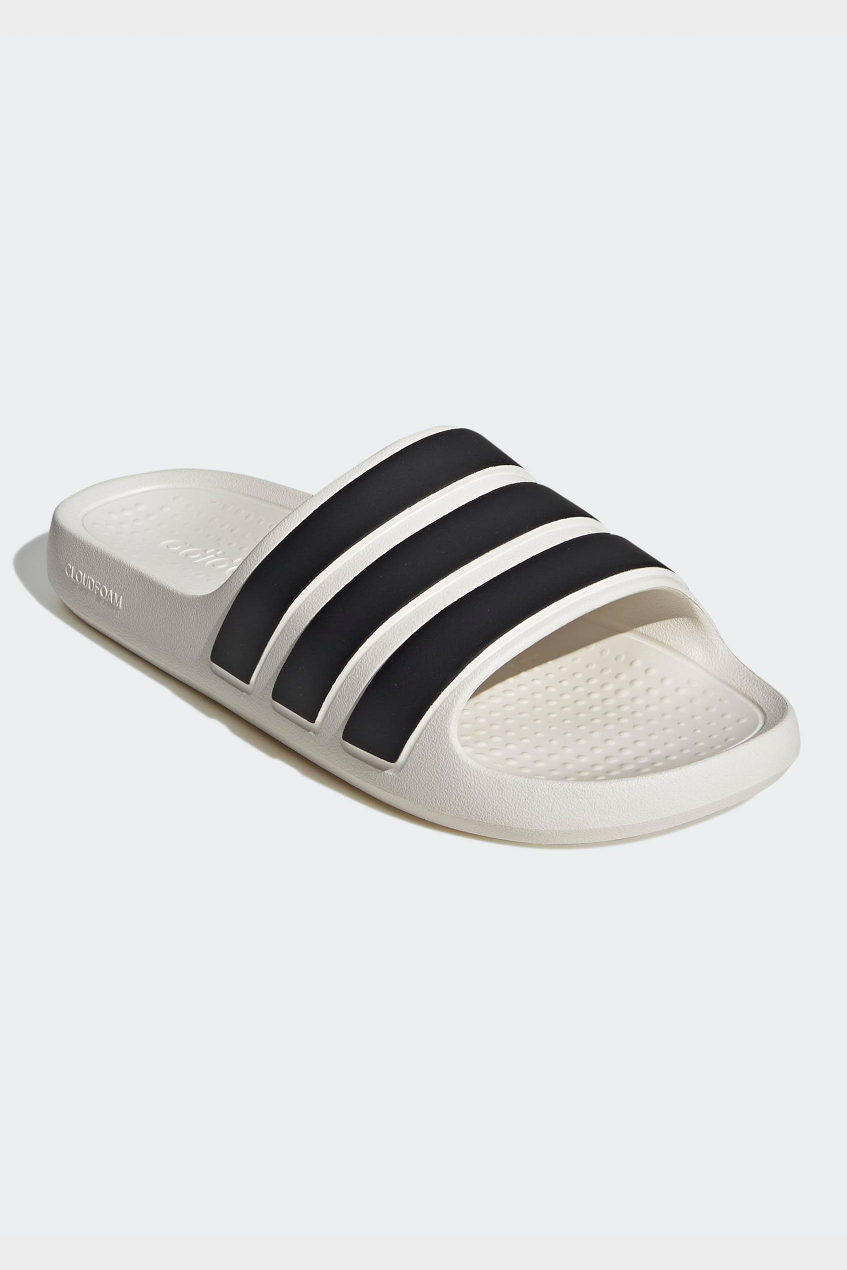 Adilette Flow Pantoletten - Offwhite + Black