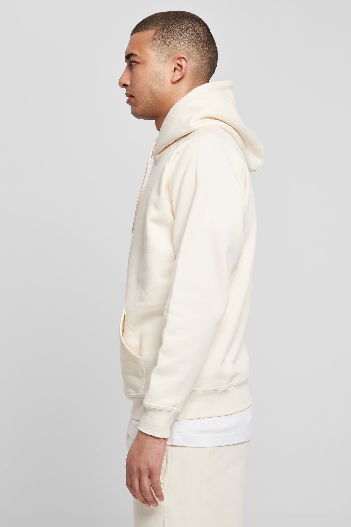 Oversize Kapuzensweatshirt - White Sand