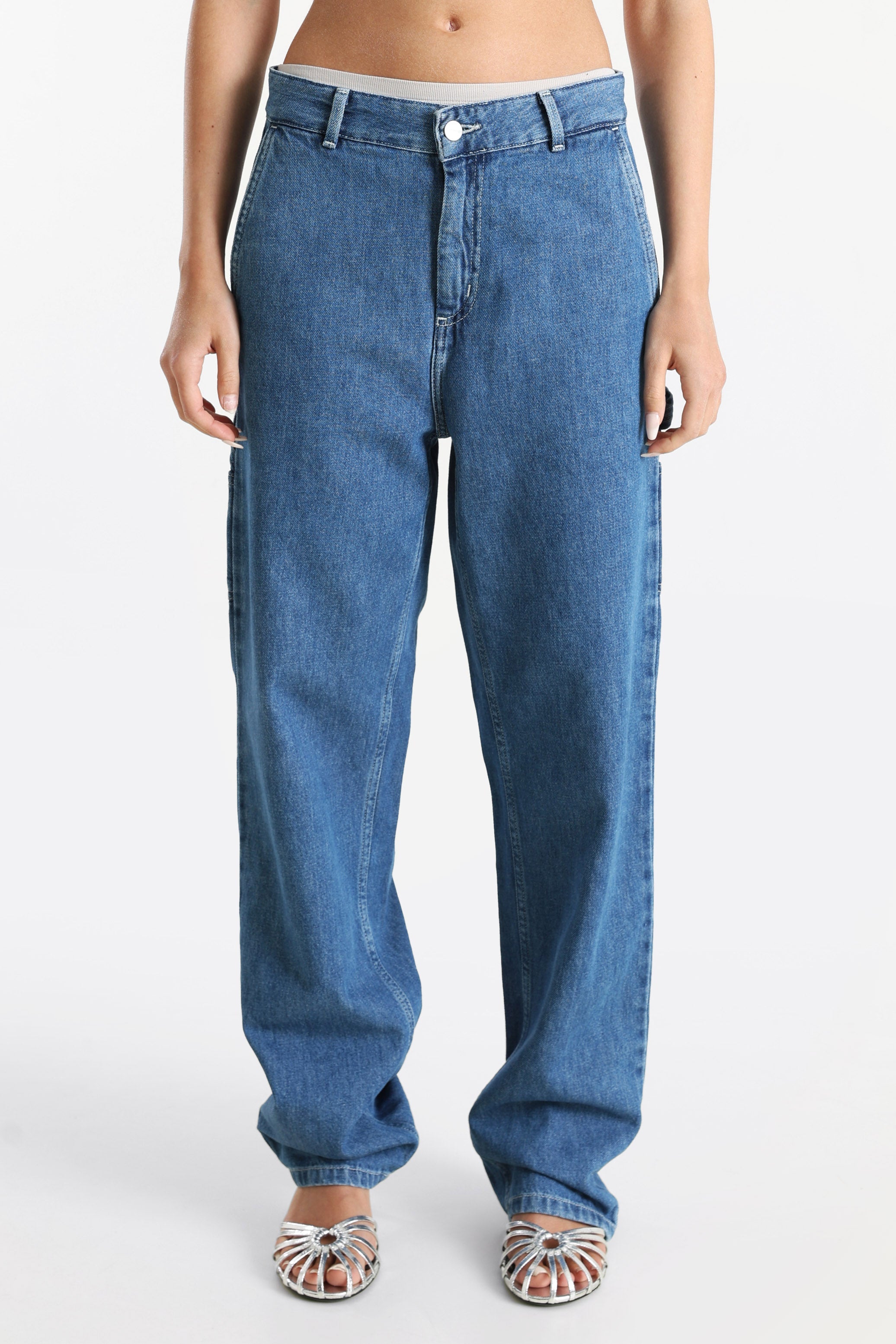 Pierce Straight Fit Jeans - Blue Stone Washed