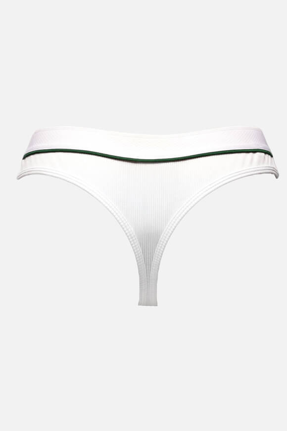 Gerippter String - White