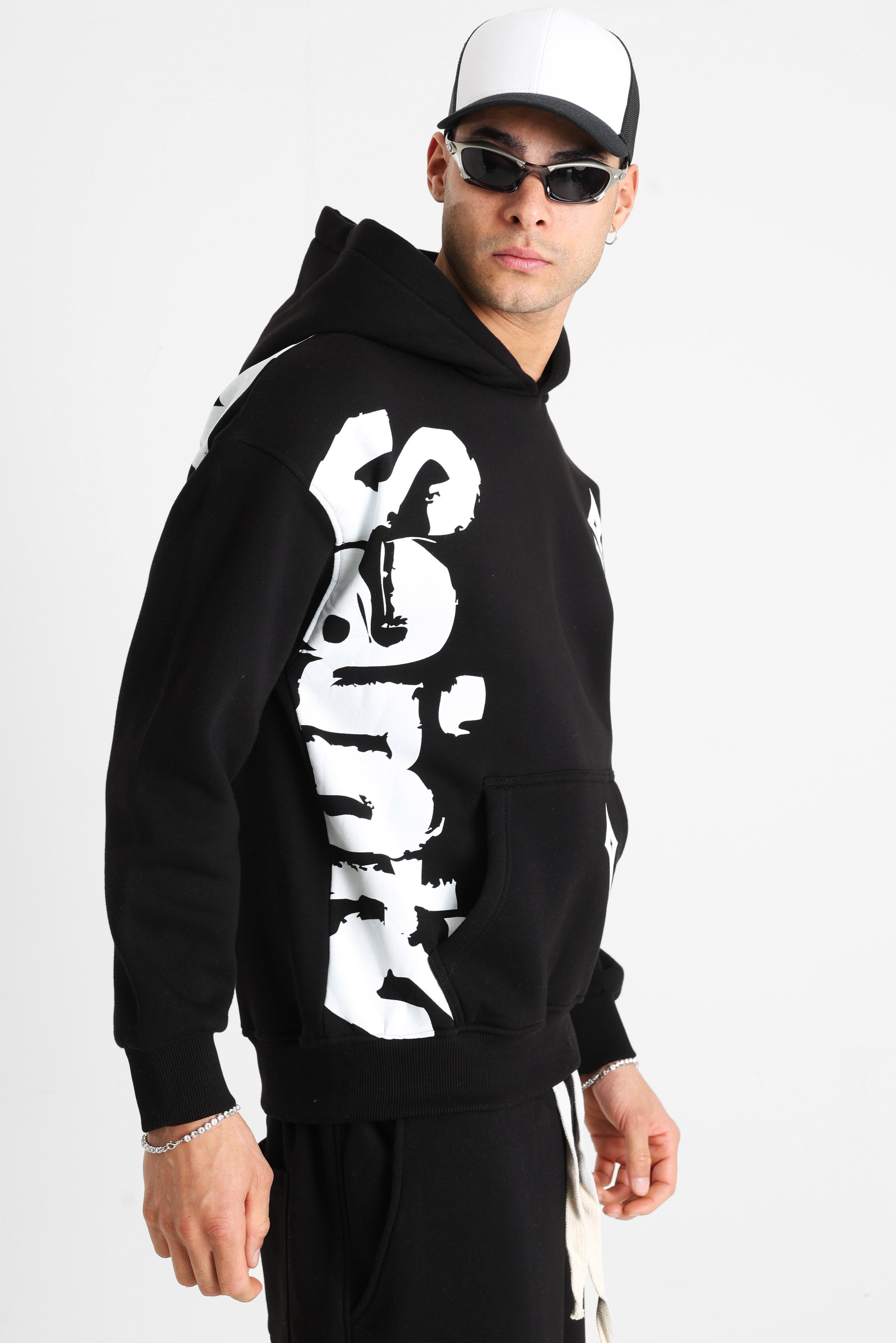 Kapuzensweatshirt - Black