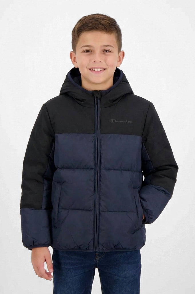 Pufferjacke - Navy + Black