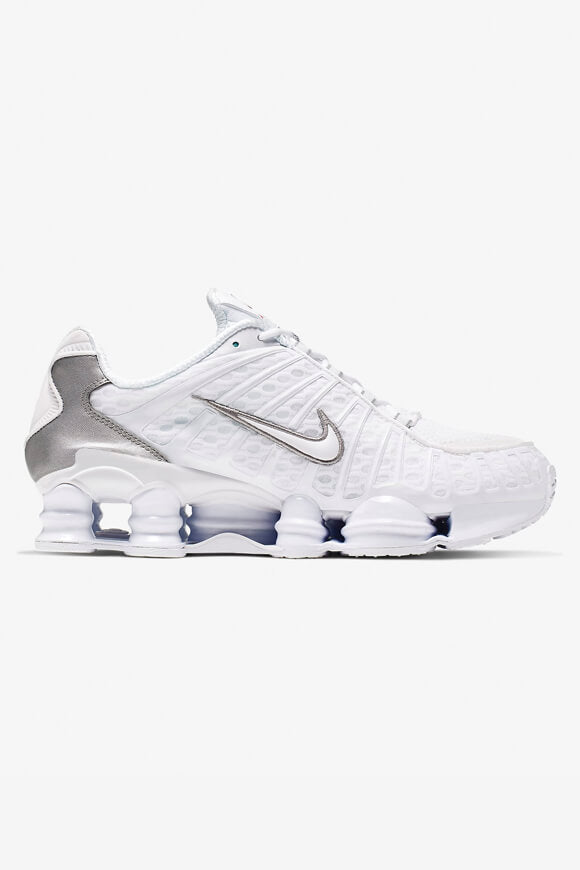Shox TL Sneaker - White + Metallic Silver