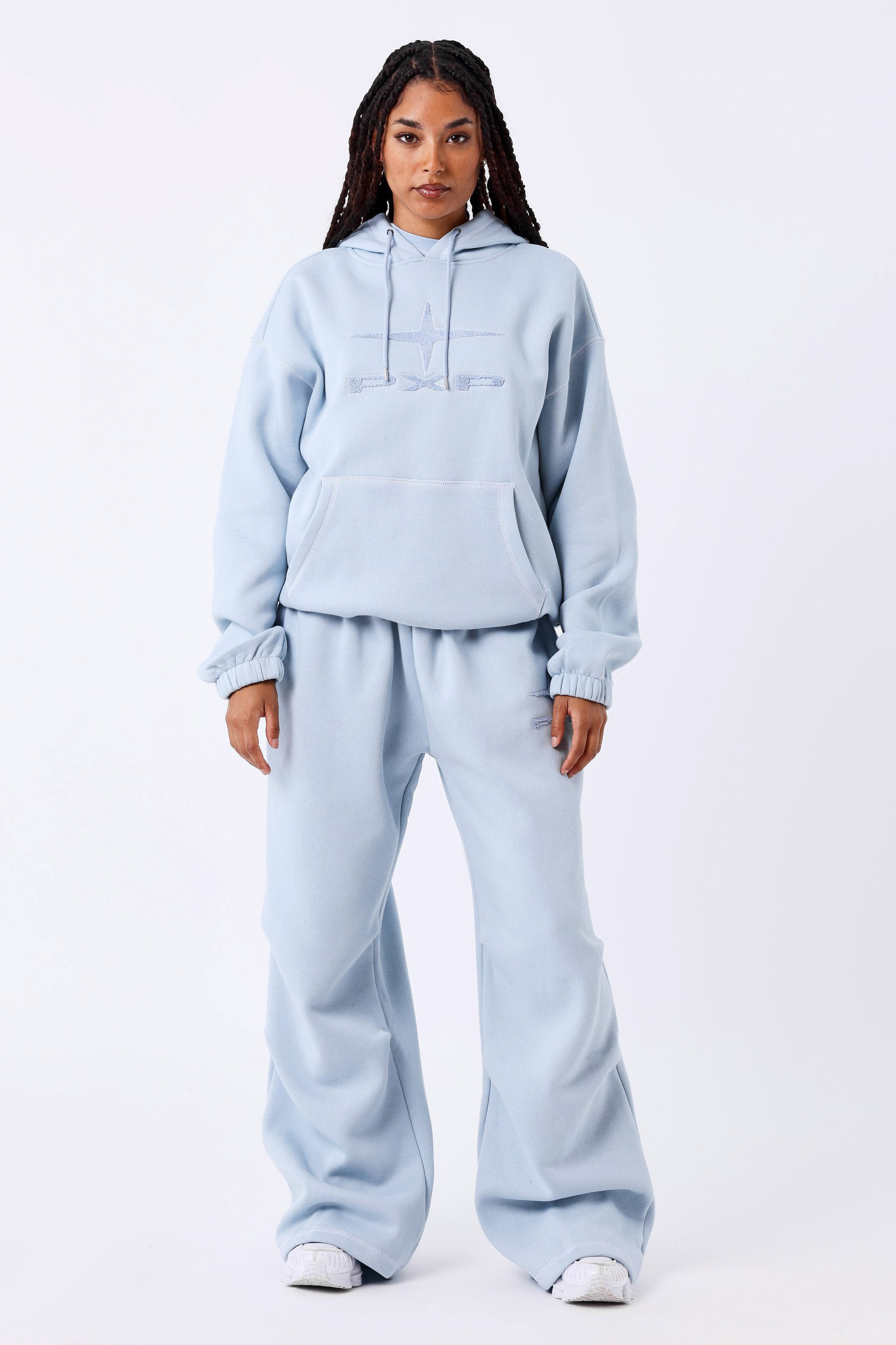 Kapuzensweatshirt - Light Blue