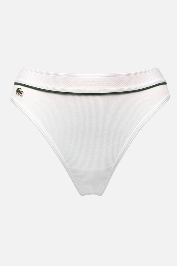 Gerippter String - White