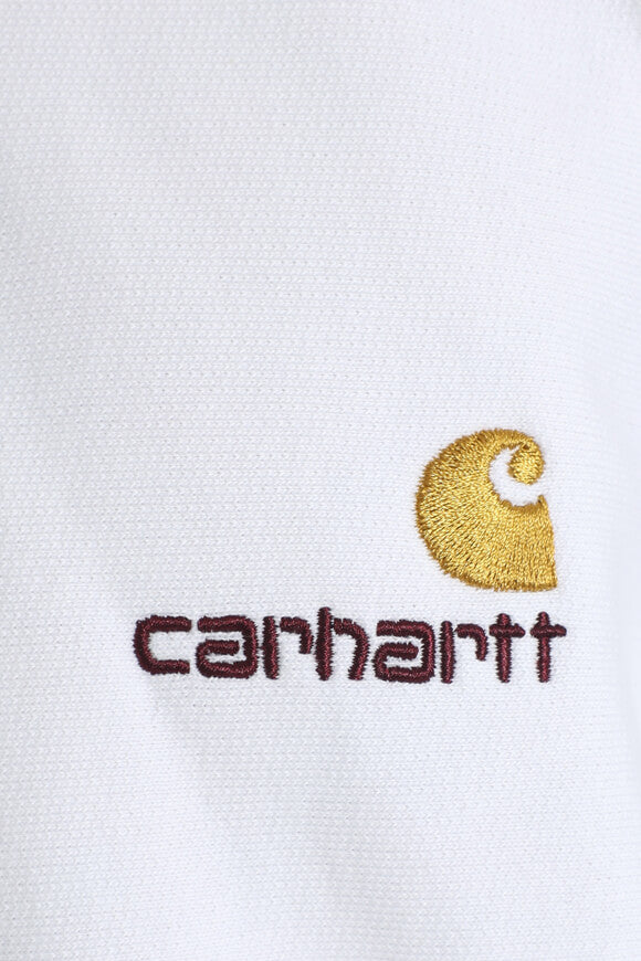 American Script Oversize Kapuzensweatshirt - White