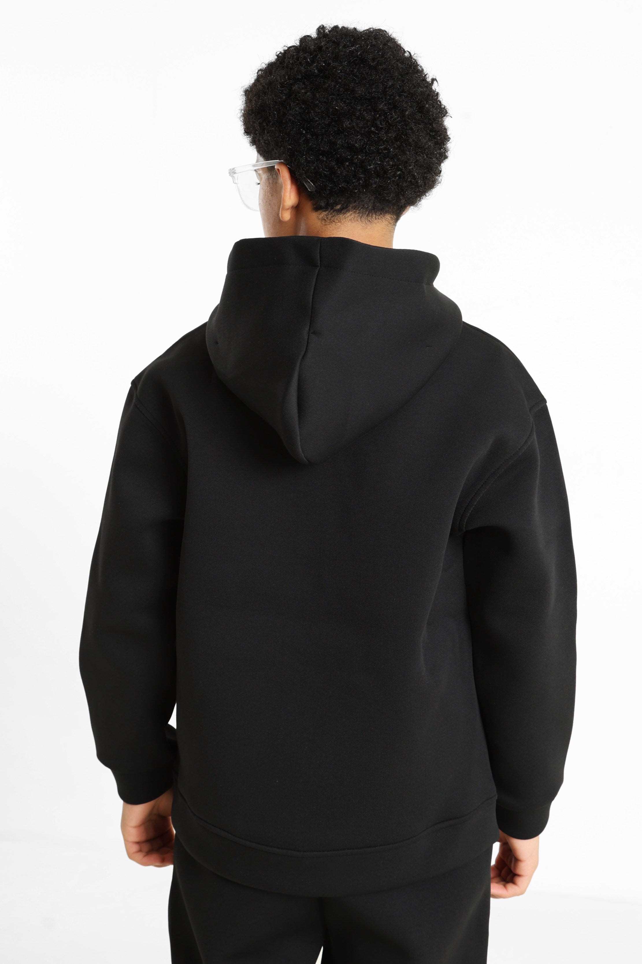 Kapuzensweatjacke - Black