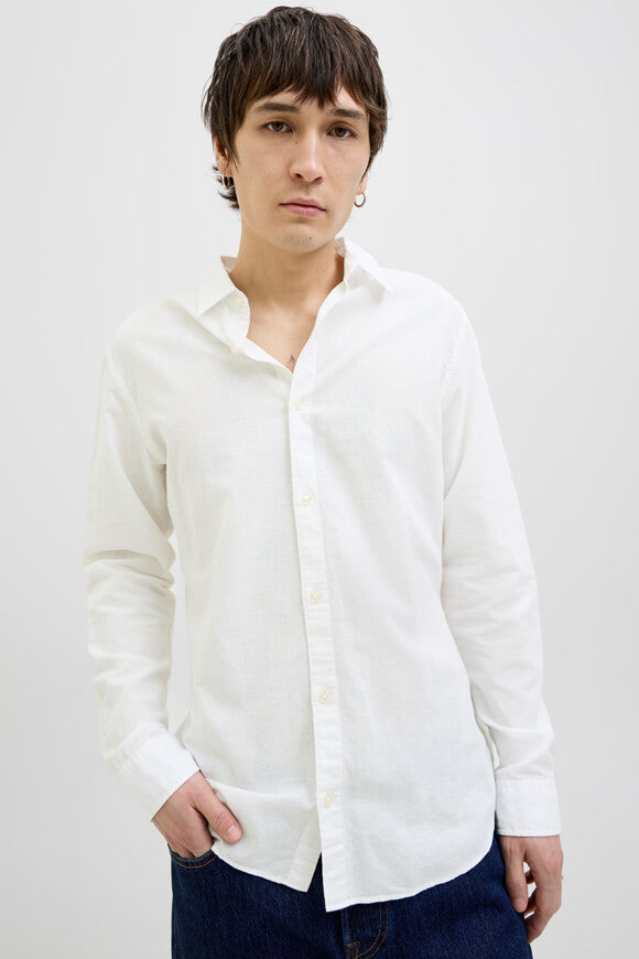 JJEBREEZE Leinenhemd - White