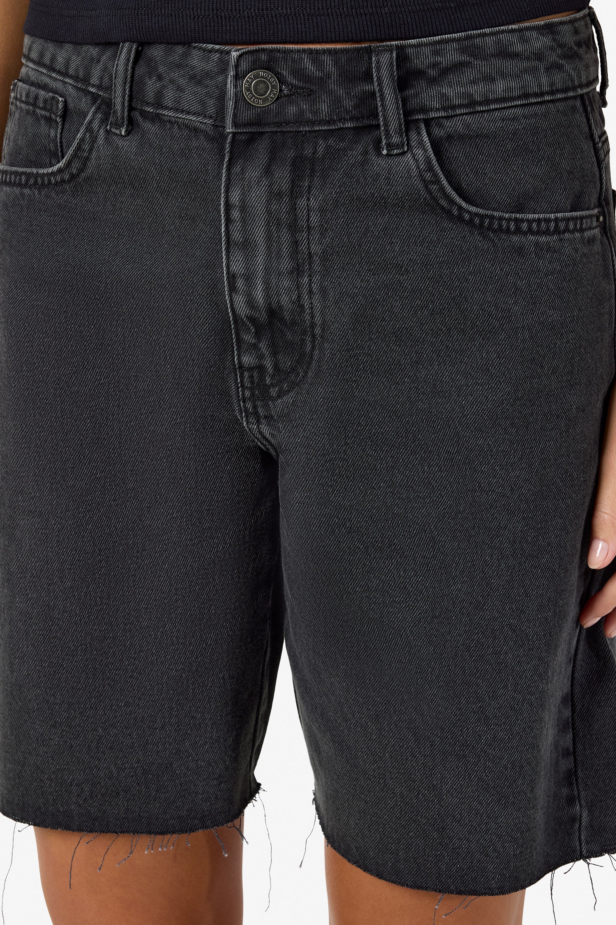 NMHOLLA Jeansshorts - Black