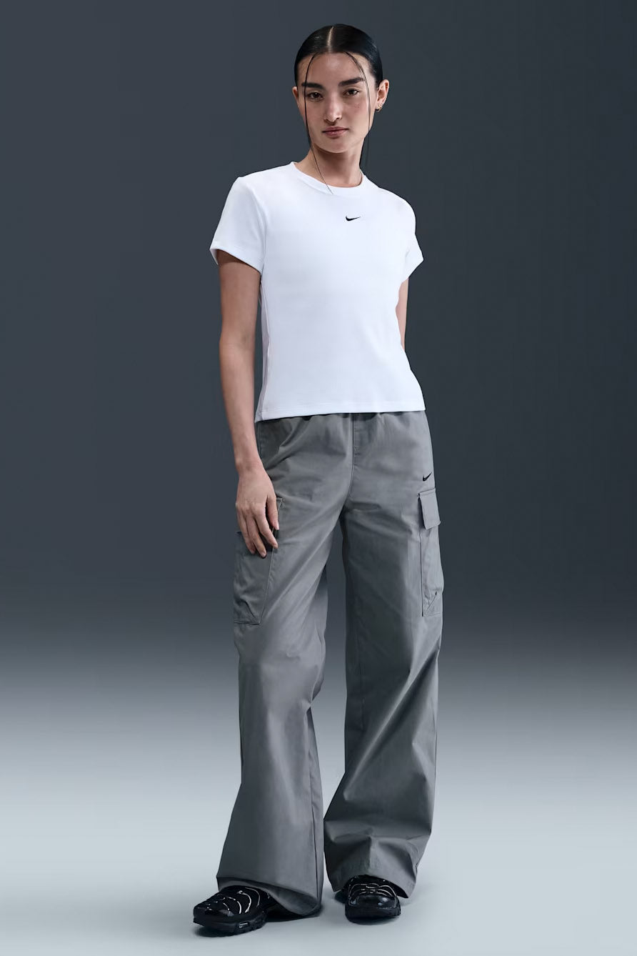 Geripptes T-Shirt - White