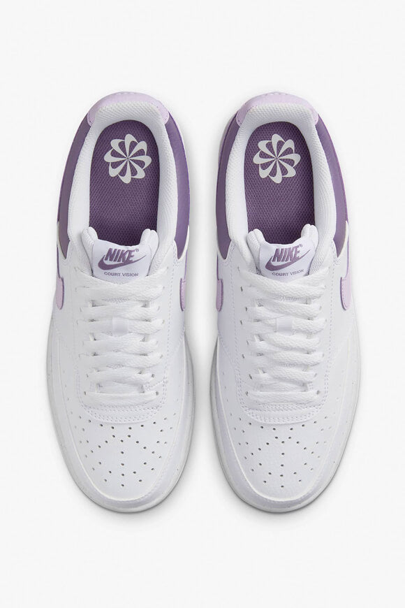 Court Vision Next Nature Sneaker - White + Lilac Bloom