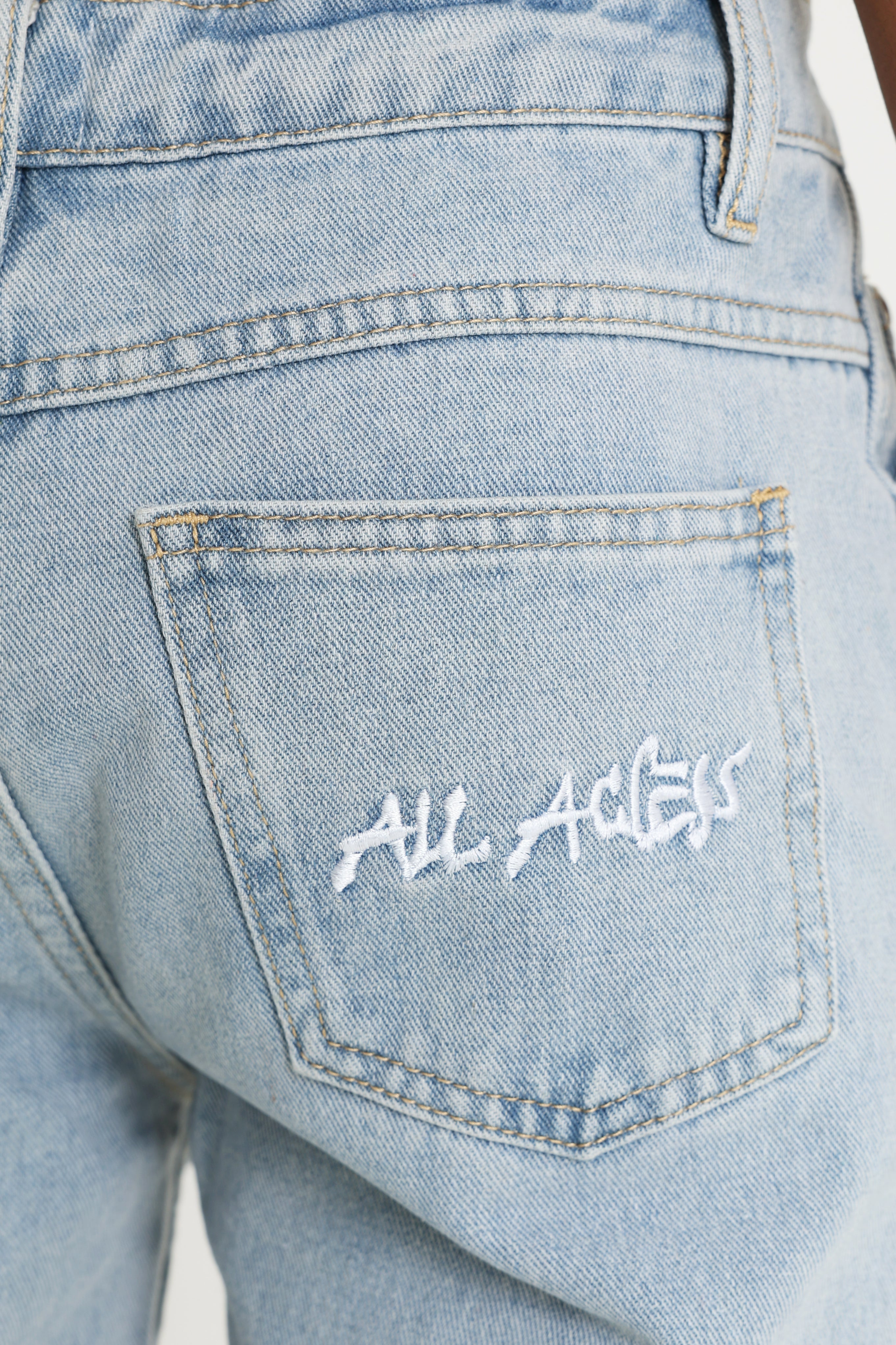 Relaxed Fit Jeans - Hellblau Denim