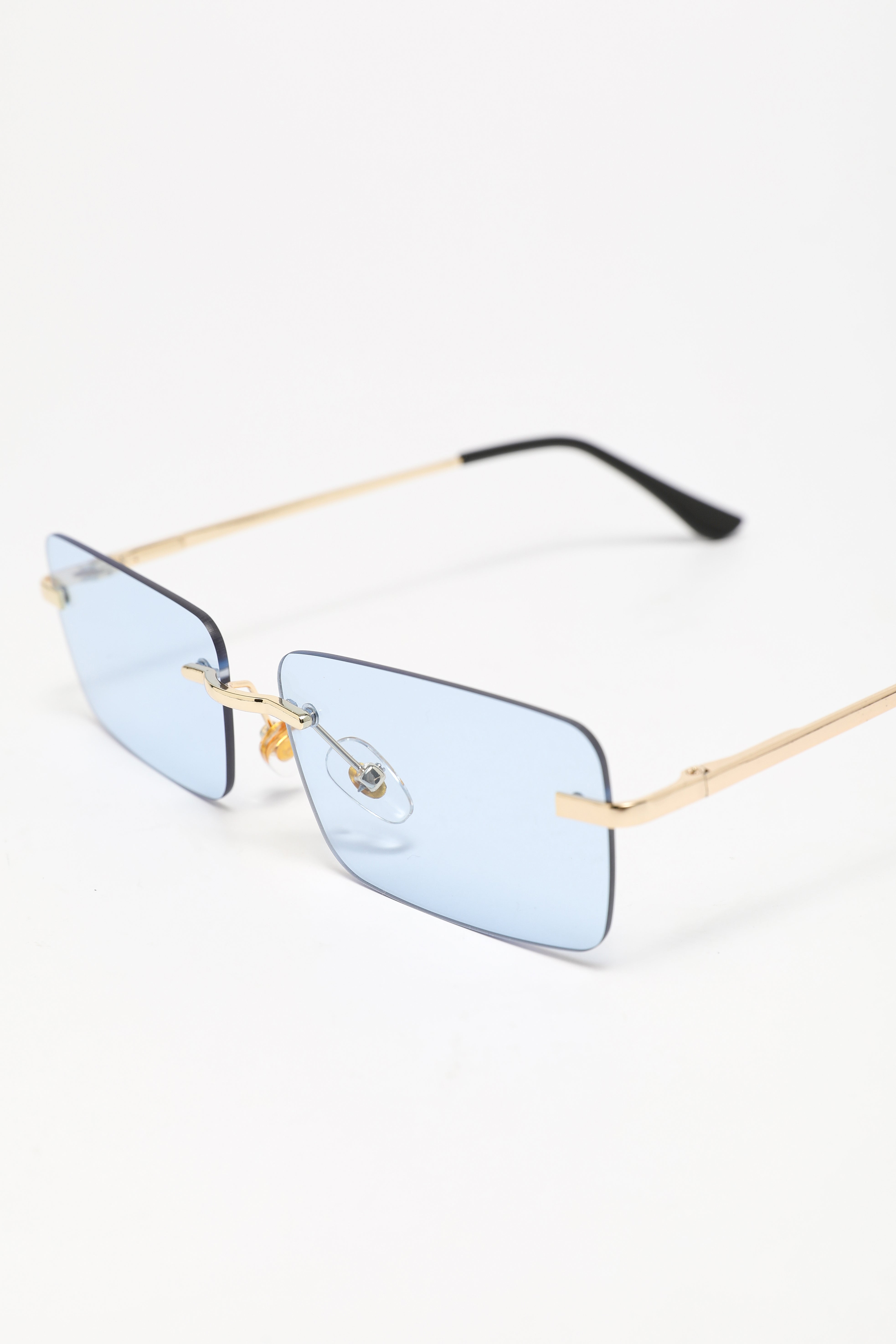 Brille - Gold + Light Blue