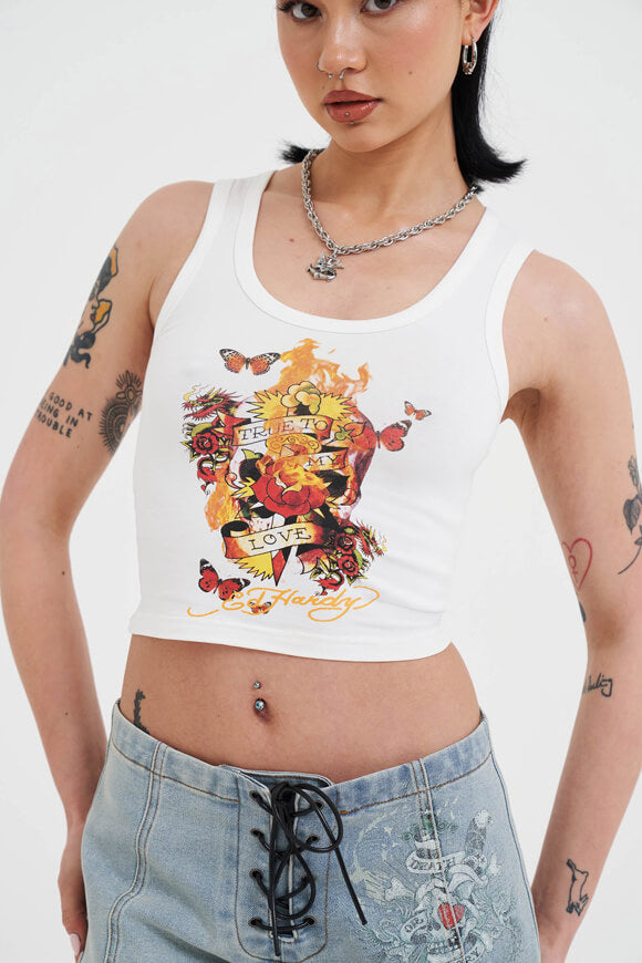 Crop Tanktop - Offwhite