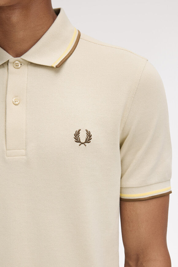 Twin Tipped Poloshirt - Oatmeal