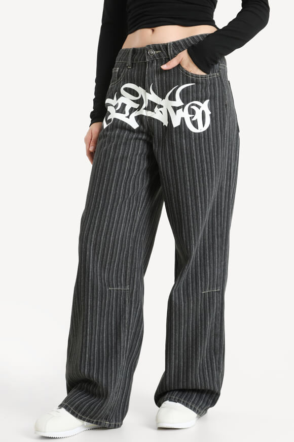 Baggy Jeans - Denim Schwarz
