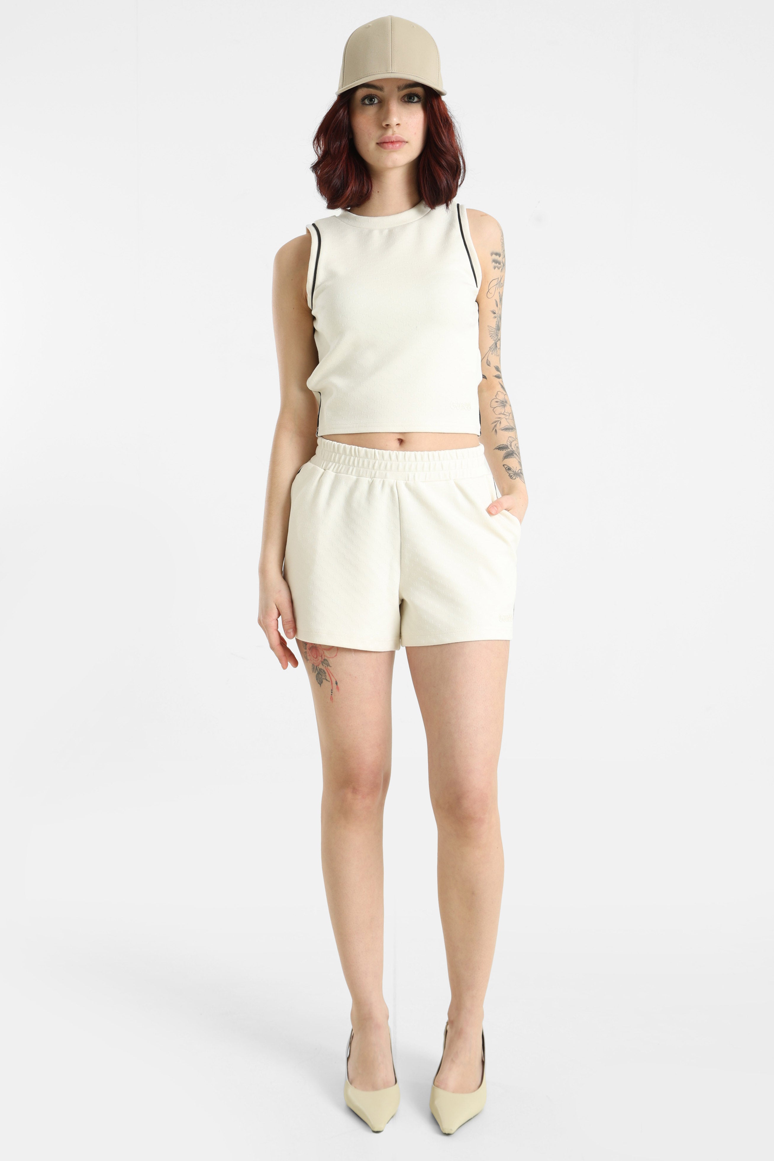 Sweatshorts - Pearl White