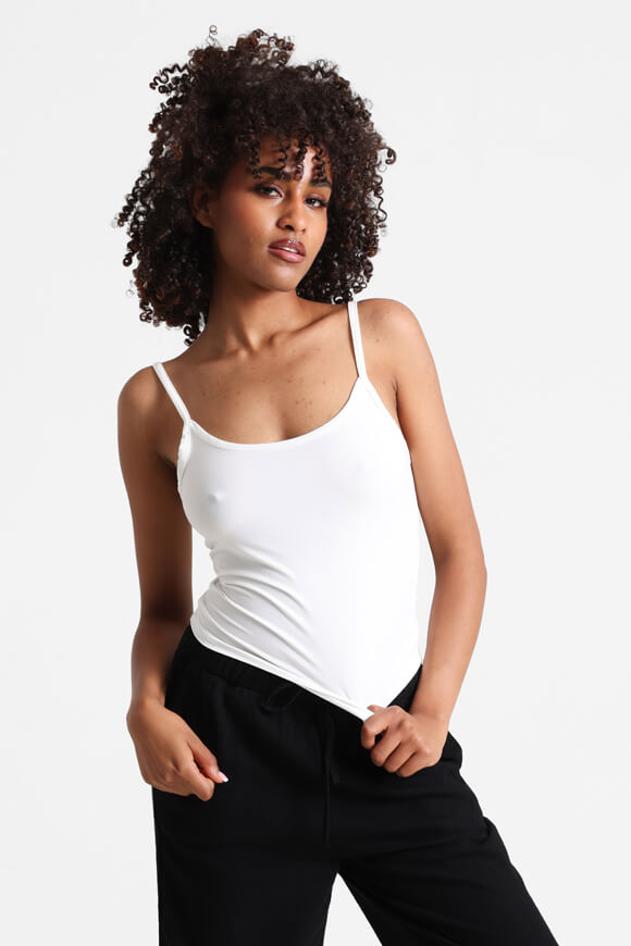 Crop Trägertop - Offwhite