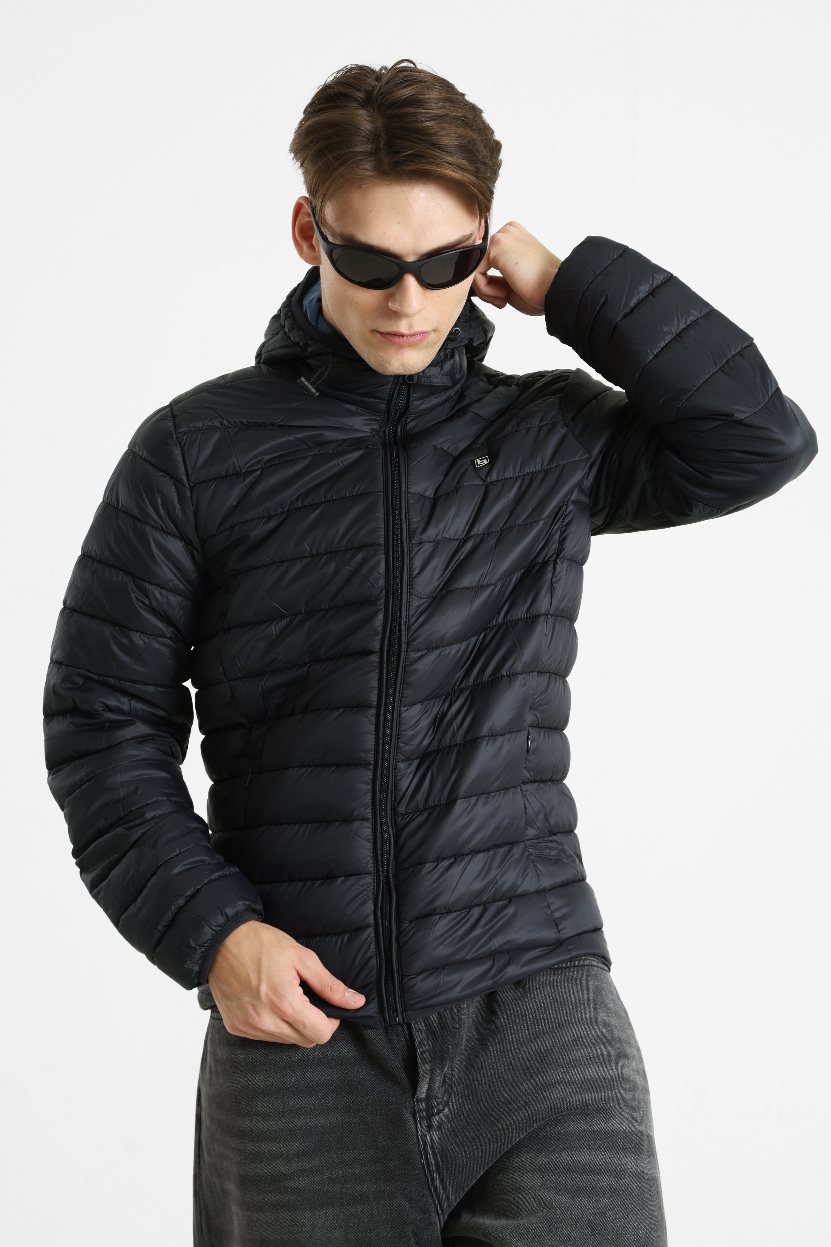 BHROMSEY gesteppte Jacke - Black