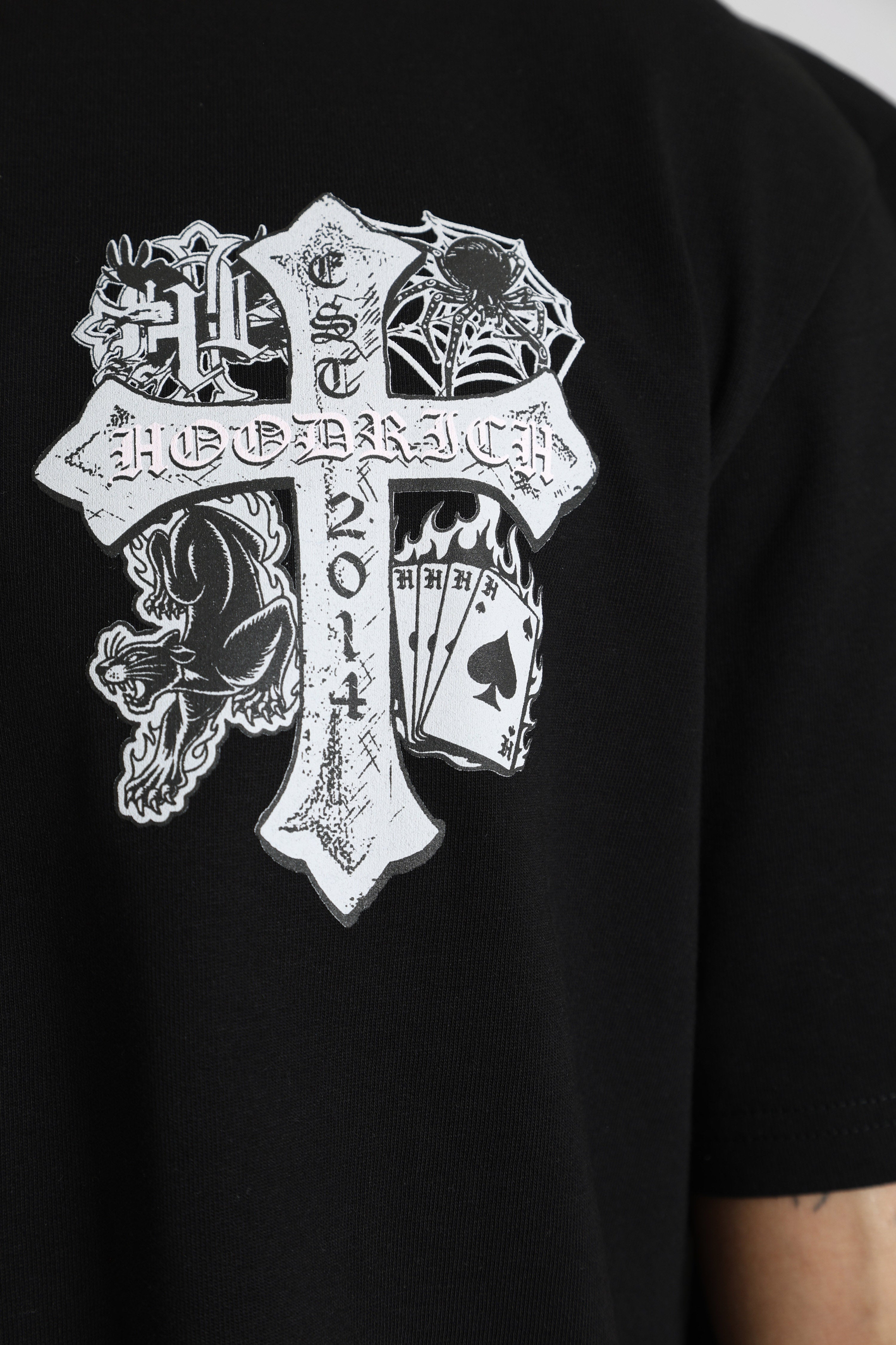 Cross Oversize T-Shirt - Black