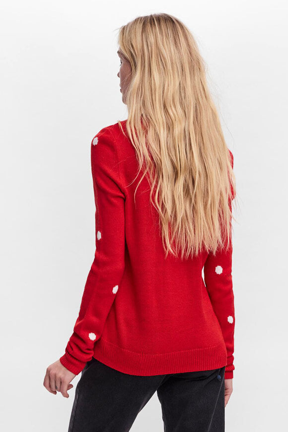 Weihnachtsstrickpullover - Chinese Red