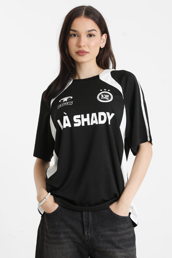 Mesh Oversize T-Shirt - Schwarz