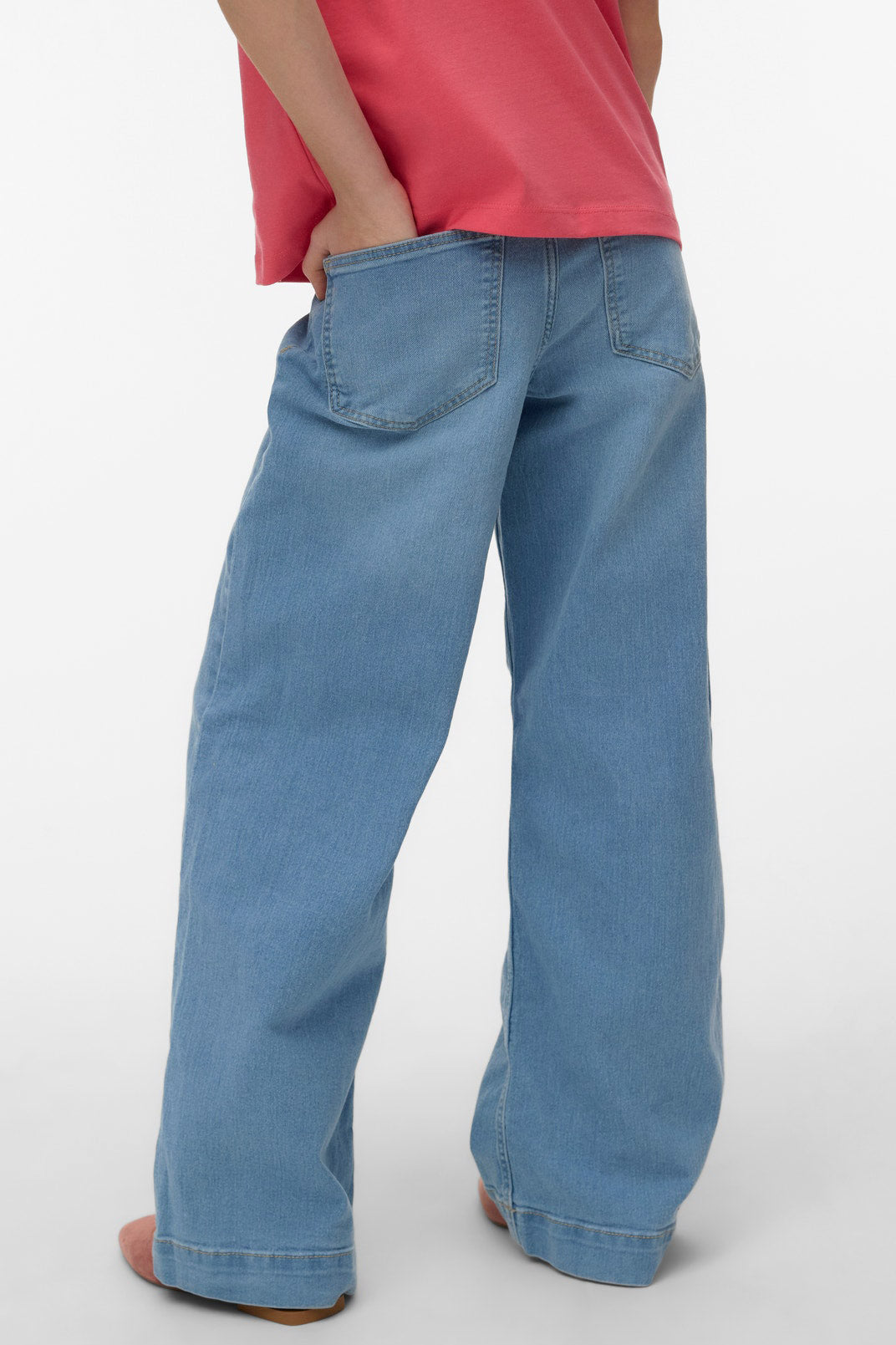 VMDAISY Wide Leg Jeans - Light Blue Denim