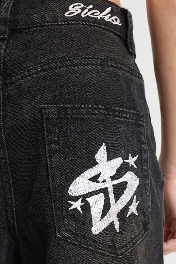 Baggy Jeans - Schwarz