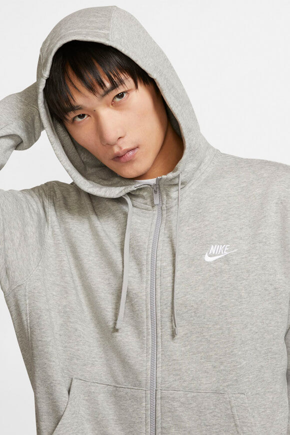 Kapuzensweatjacke - Light Grey Heather