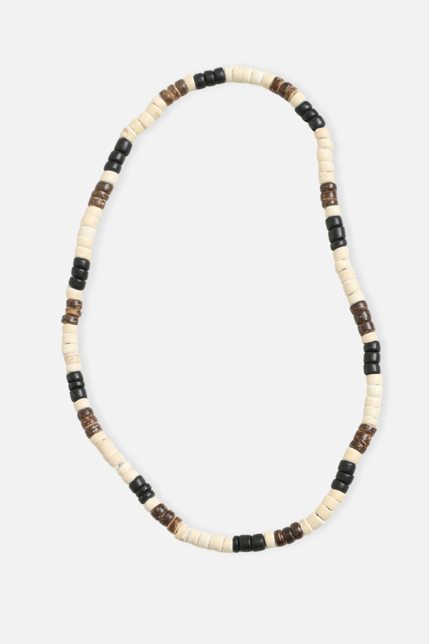 Halskette - Light Beige + Brown + Black