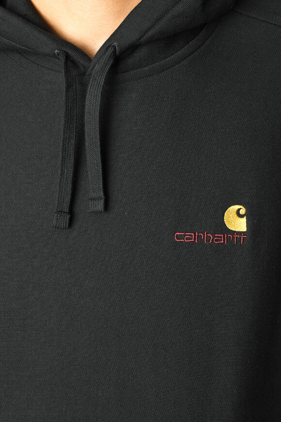 American Script Oversize Kapuzensweatshirt - Black