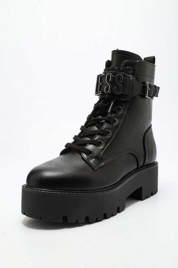 Vaires Plateau Schnürstiefelette - Black