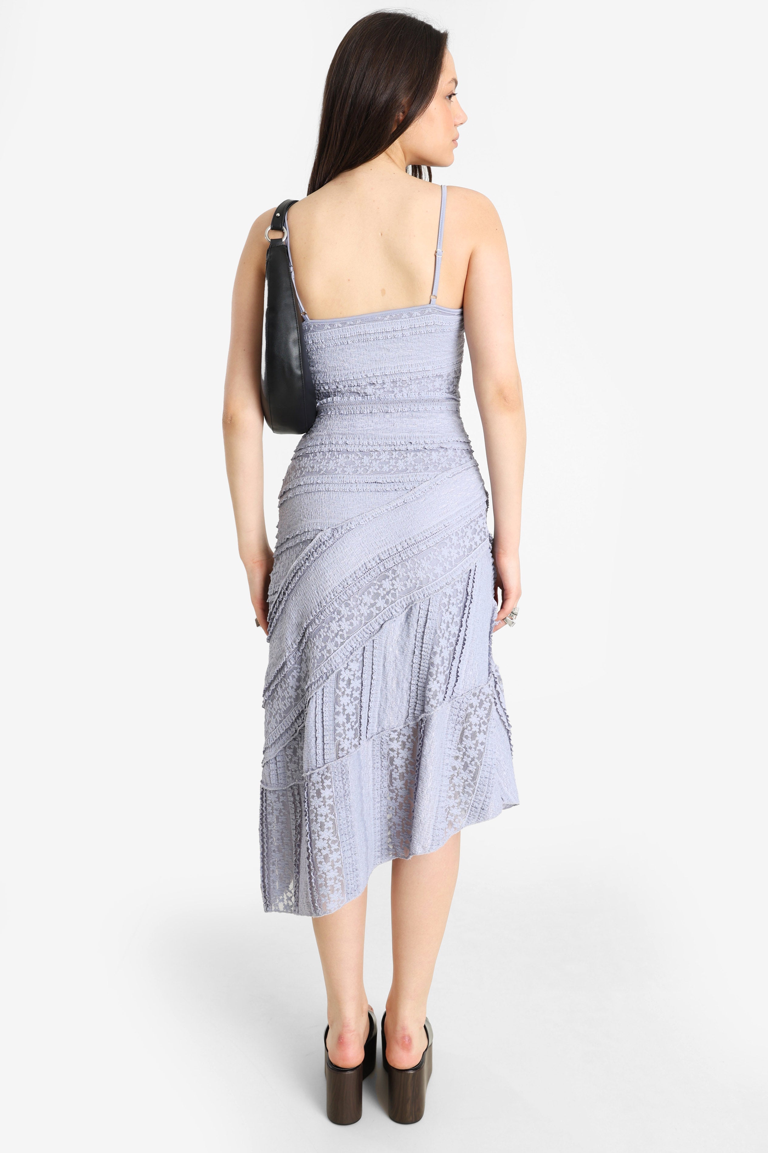 Strukturiertes Midikleid - Pigeon Bleu
