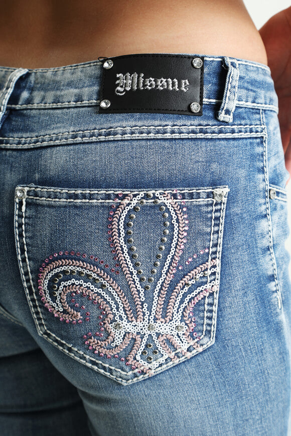 Flare Jeans - Gewaschen Blau