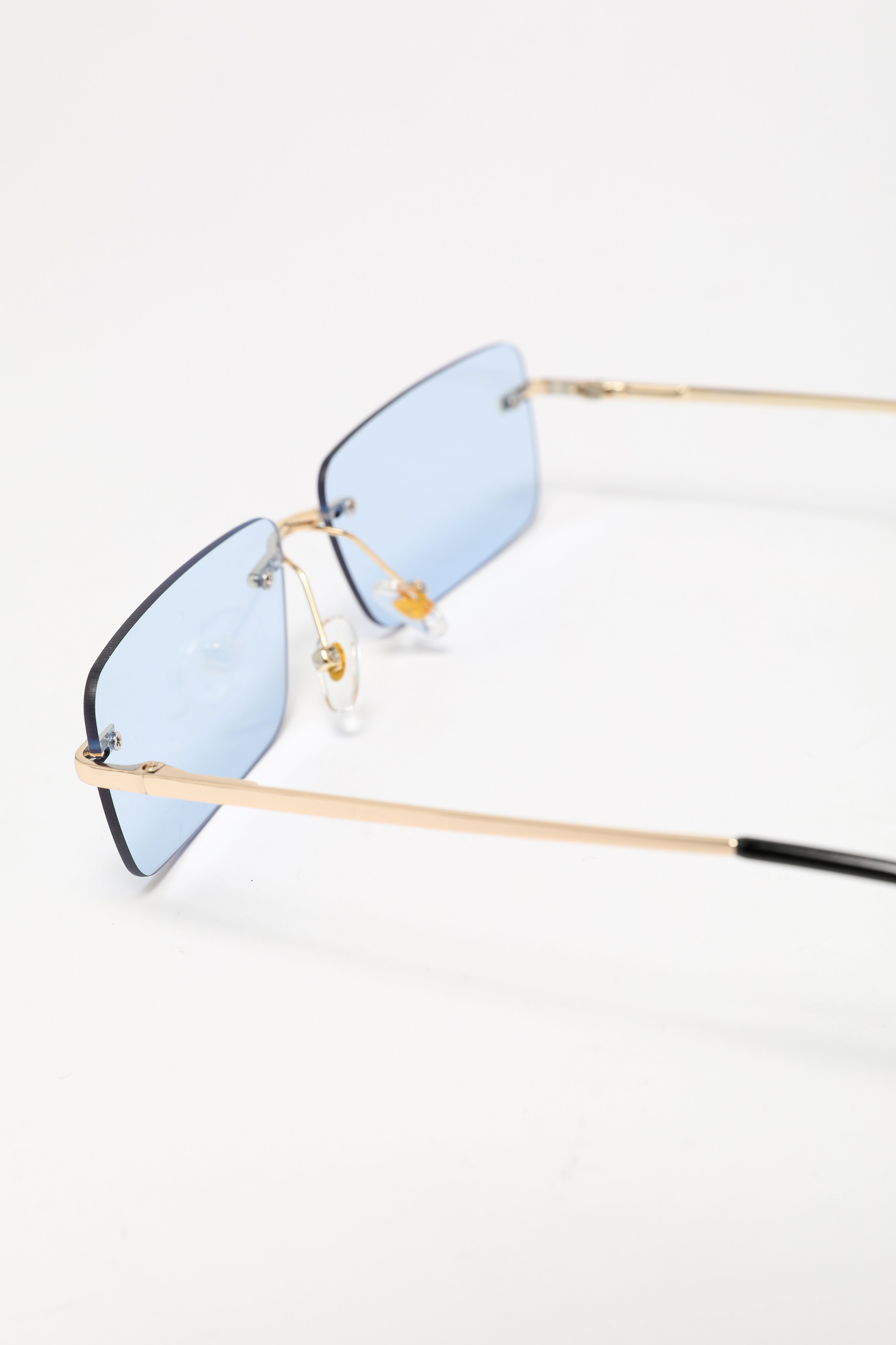 Brille - Gold + Light Blue