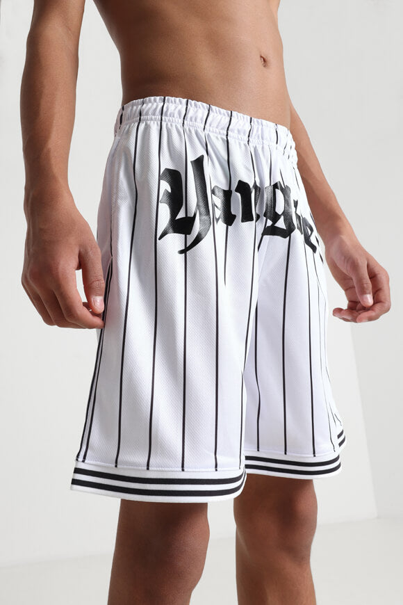 Mesh Shorts - Weiss + Schwarz