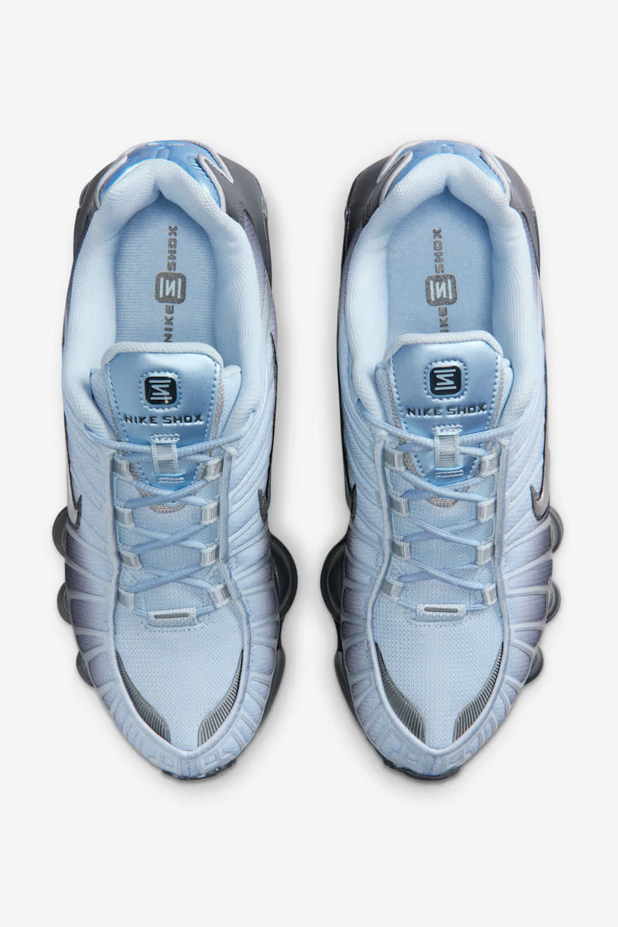 Shox TL Fade Sneakers - Blue Tint + Metallic Silver