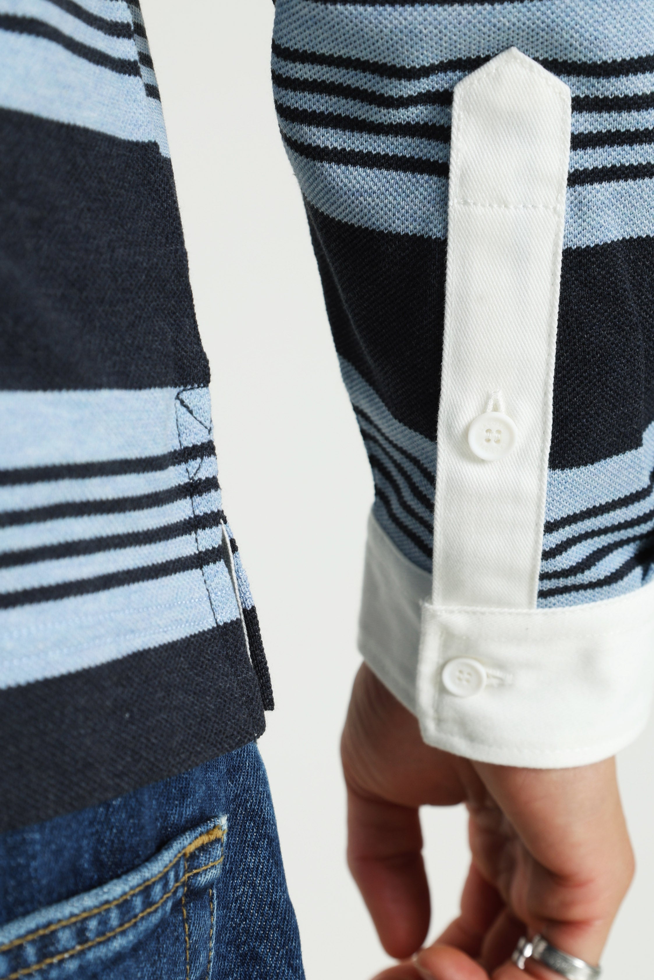 Langarmshirt - Aphylla Chine + Blackbird