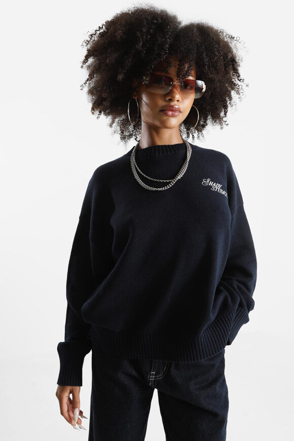 Oversize Strickpullover - Dunkelblau