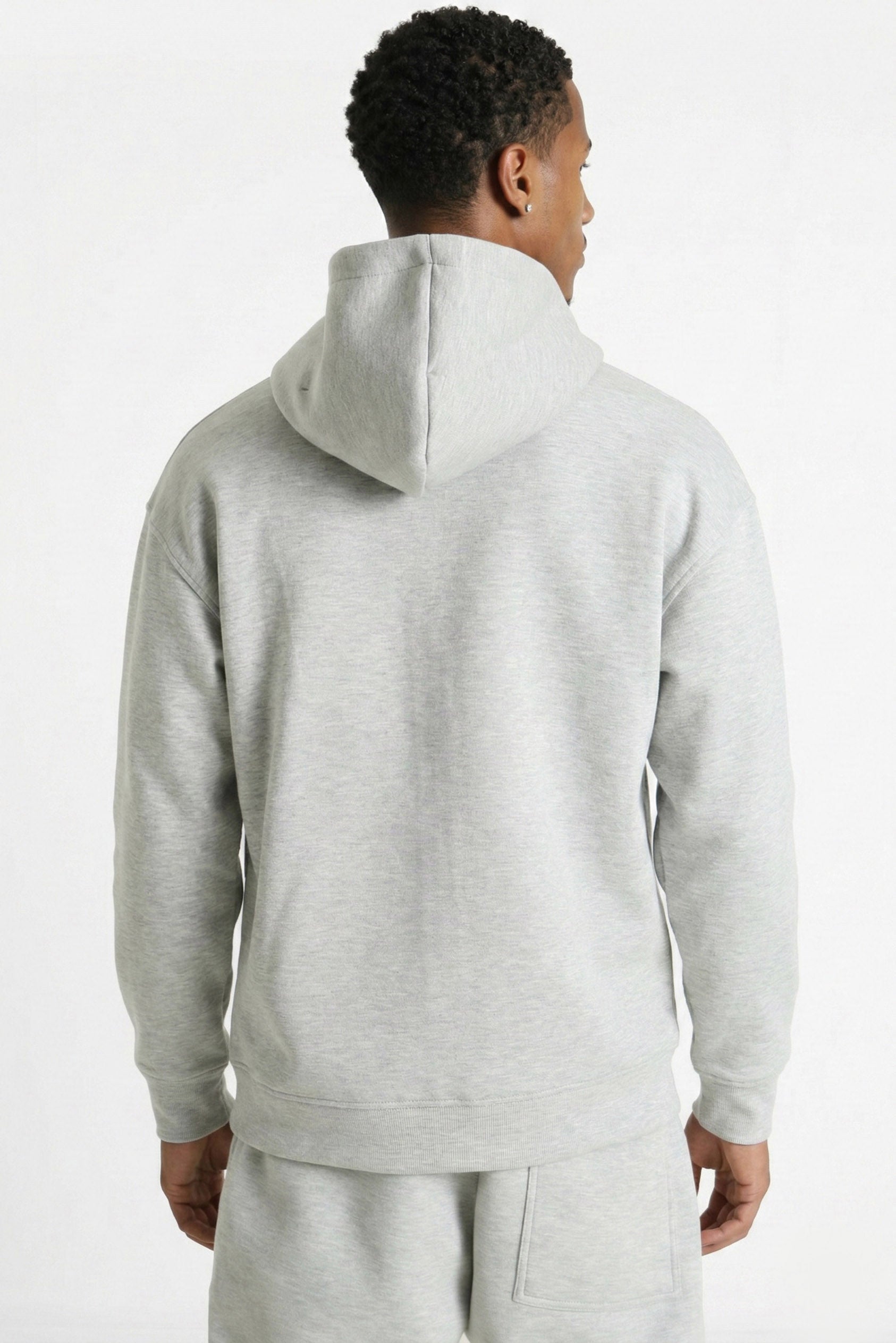 Kapuzensweatjacke - Light Grey Heather