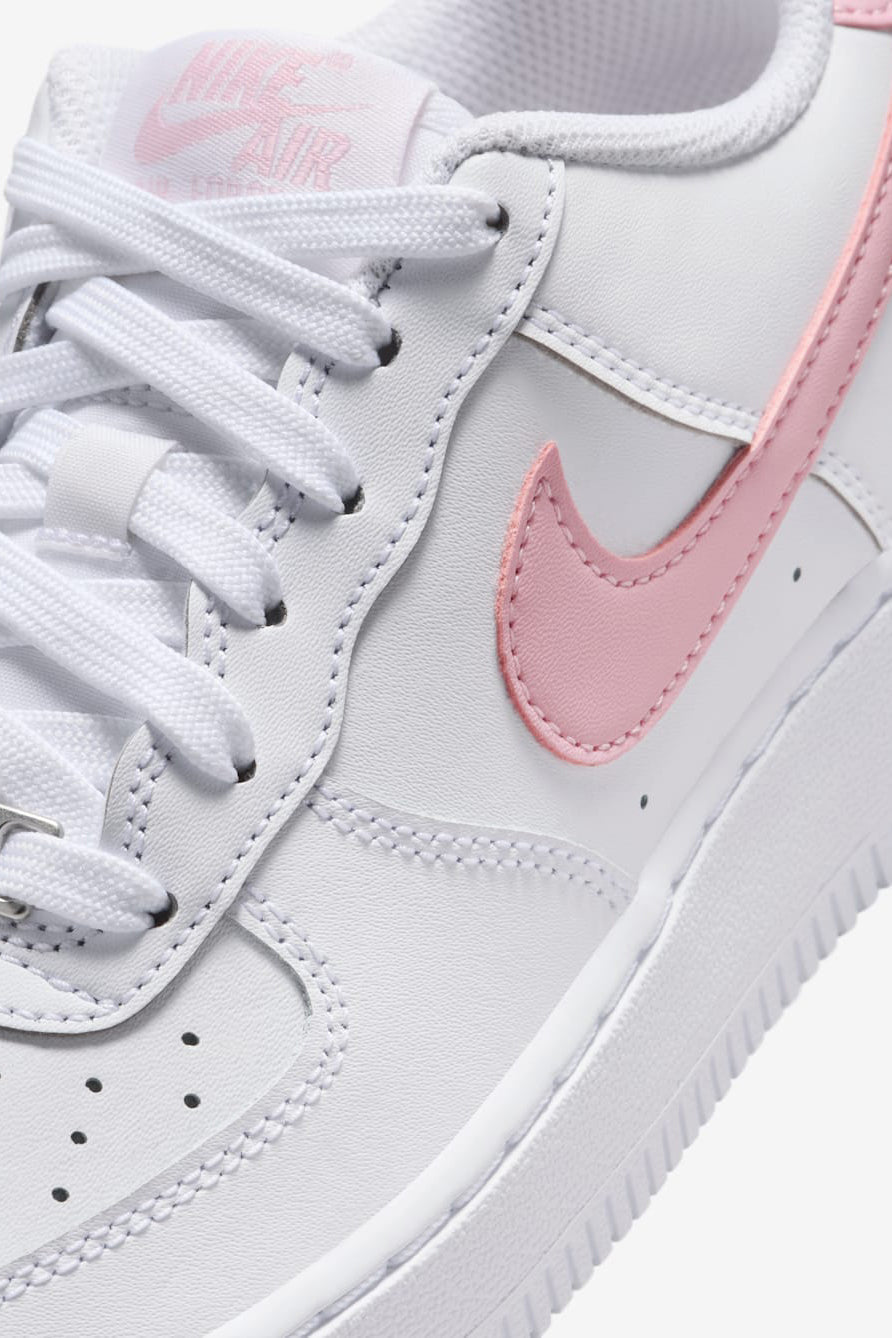 Air Force 1 Sneaker - White + Med Soft Pink
