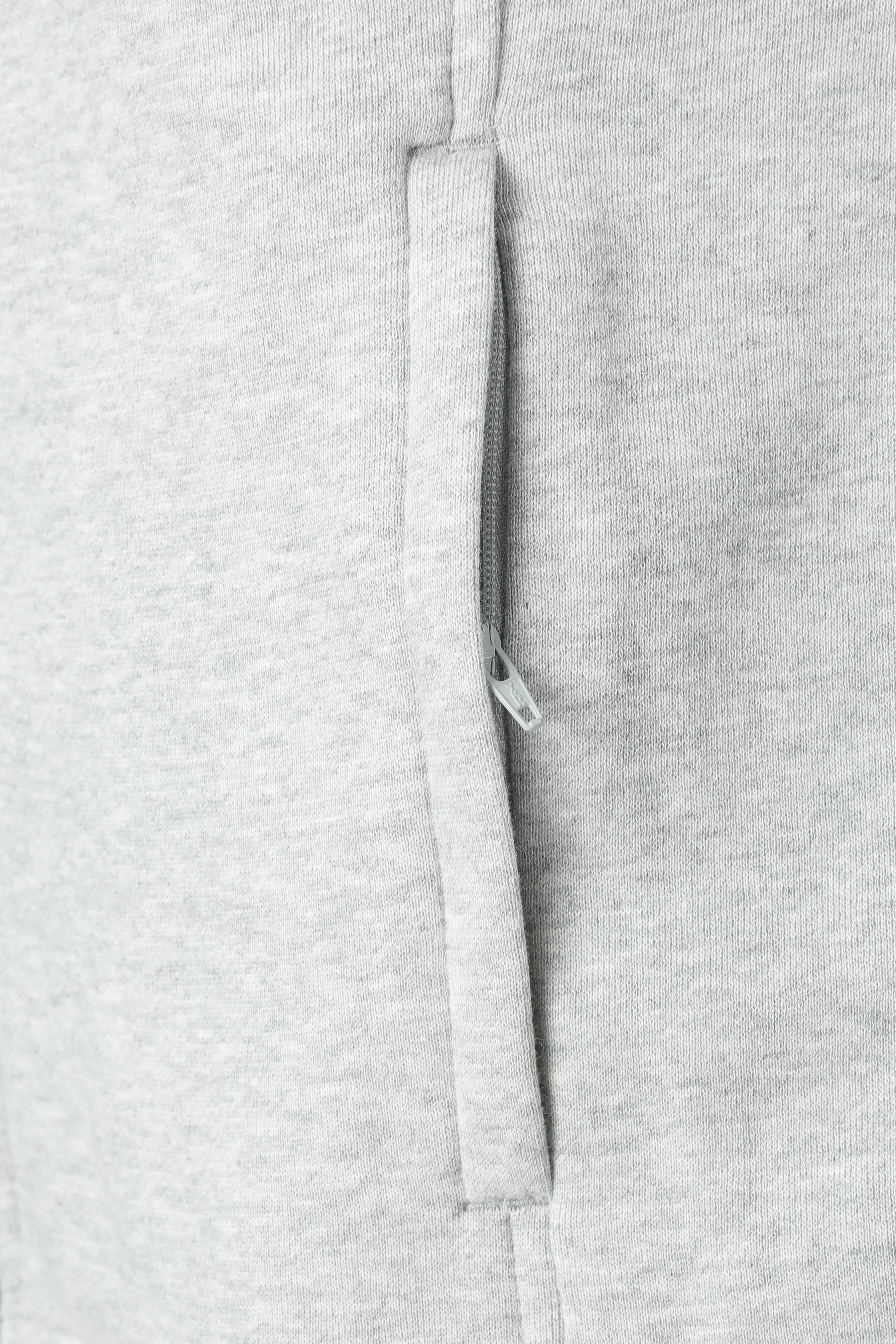 Sweatjacke - Hellgrau meliert